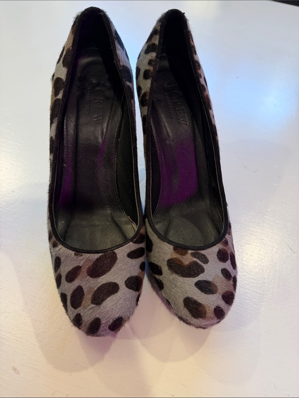 J Crew Leopard Print Pony Hair Pumps - Women